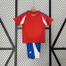 2024 Kids Chile Home Red Kids Jersey Kit short Sleeve (Shirt + Short)-8027670