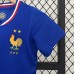 2024 Kids France Home Blue Kids Jersey Kit short Sleeve (Shirt + Short)-9489183