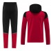 24/25 AC Milan Red Black Hooded Edition Classic Jacket Training Suit (Top+Pant)-5368357
