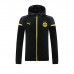 24/25 Borussia Dortmund Black Hooded Edition Classic Jacket Training Suit (Top+Pant)-8292629