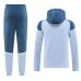 24/25 Manchester City Light Blue Hooded Edition Classic Jacket Training Suit (Top+Pant)-9195354