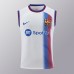 24/25 Barcelona Training White Blue Jersey Kit Sleeveless (Vest + Short)-8349445