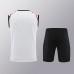 24/25 Manchester United M-U Training White Jersey Kit Sleeveless (Vest + Short)-6967373