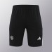 24/25 Manchester United M-U Training Black Jersey Kit Sleeveless (Vest + Short)-5975517