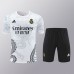 24/25 Real Madrid Training White Gray Jersey Kit short Sleeve (Shirt + Short)-3380774