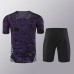 24/25 Real Madrid Training Black Purple Jersey Kit short Sleeve (Shirt + Short)-6583367