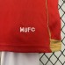 Retro kids 06/07 Manchester United M-U Home Red White Kids Jersey Kit short Sleeve (Shirt + Short)-6881596