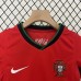 2024 Kids Portugal Home Red Kids Jersey Kit short Sleeve (Shirt + Short)-4741774
