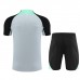 23/24 Liverpool Training Gray Black Jersey Kit short Sleeve (Shirt + Short)-3579716