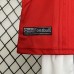 Retro 99/00 Kids Manchester United M-U Home Red White Kids Jersey Kit short sleeve (Shirt + Short)-8192081