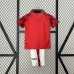 Retro 96/97 Kids Manchester United M-U Home Red White Kids Jersey Kit short sleeve (Shirt + Short)-7703380