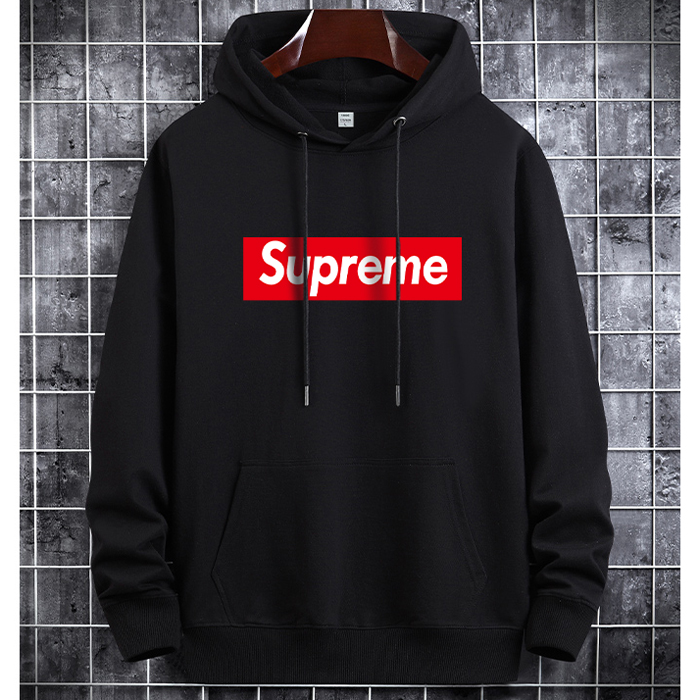 Supreme Trend Hooded Sweatshirt Autumn Casual Clothes-Black-1457329