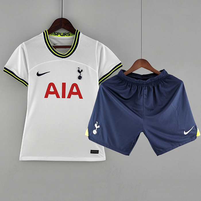 22/23 Tottenham Hotspur Home White Women suit short sleeve kit Jersey (Shirt + Short)-8621921