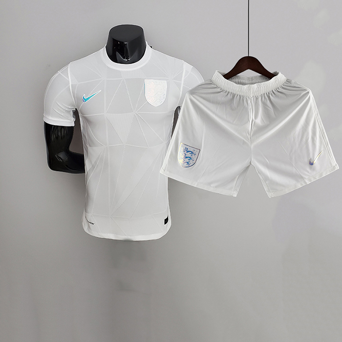 2022 World Cup National Team England Home White suit short sleeve kit Jersey (Shirt + Short) (Player Version)-7814653