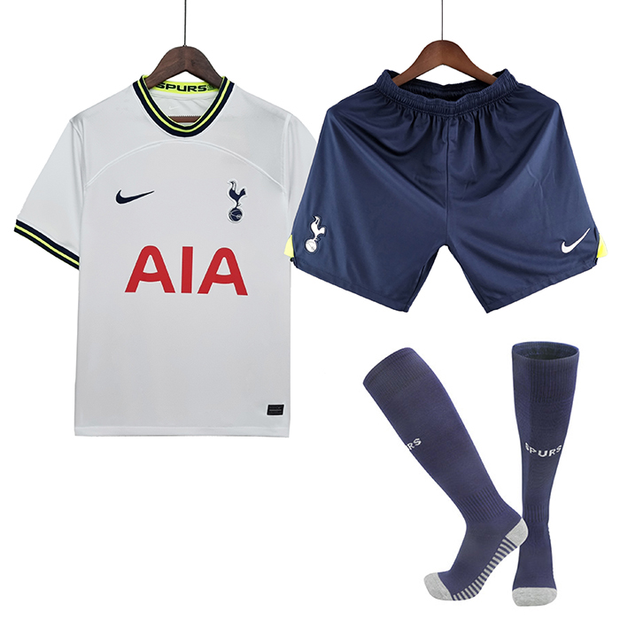 22/23 Tottenham Hotspur Home White suit short sleeve kit Jersey (Shirt + Short+Sock)-8717788