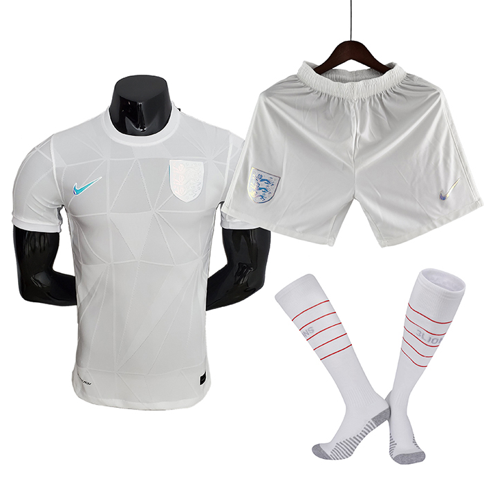 2022 World Cup National Team England Home White suit short sleeve kit Jersey (Shirt + Short+Sock) (Player Version)-3659213
