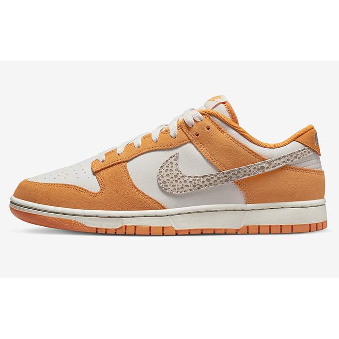 SB Dunk Low“Safari Swoosh”Running Shoes-Orange/White-7853570