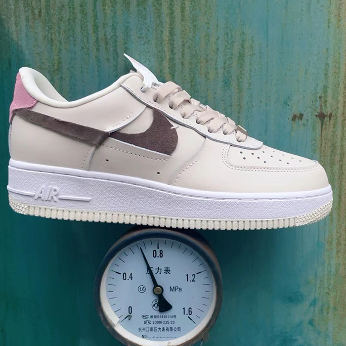 Air Force 1 AF1 Running Shoes-White/Brown-9108743