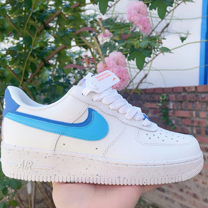 Air Force 1 AF1 Running Shoes-White/Blue-265259