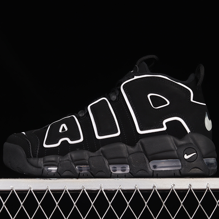 Air More Uptempo 96 QS Running Shoes-Black/White-5611372