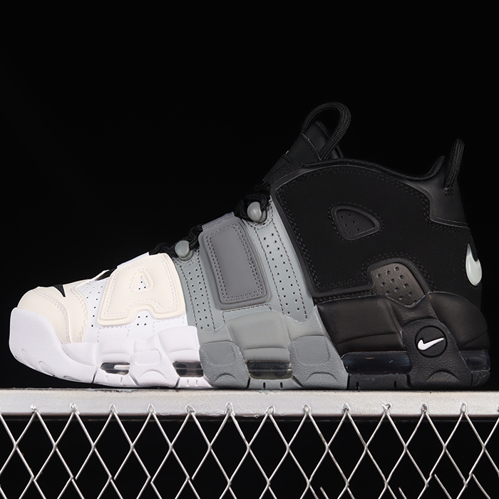 Air More Uptempo 96 QS Running Shoes-Black/White-2126793