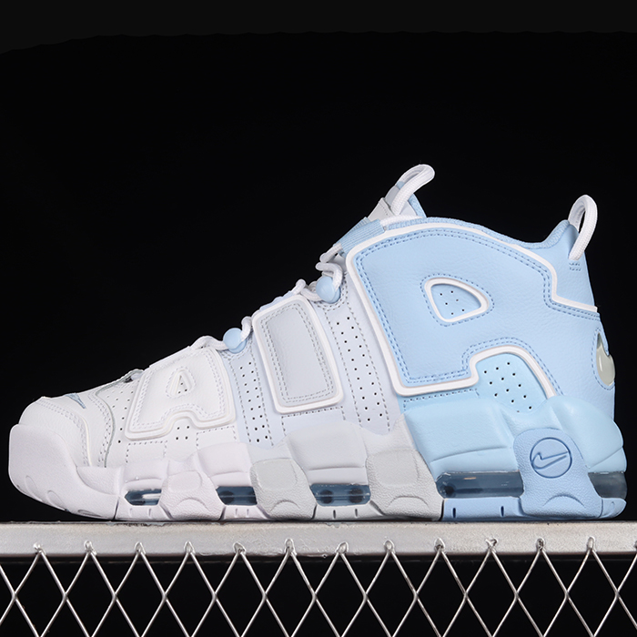 Air More Uptempo 96 QS Running Shoes-Blue/White-4764426
