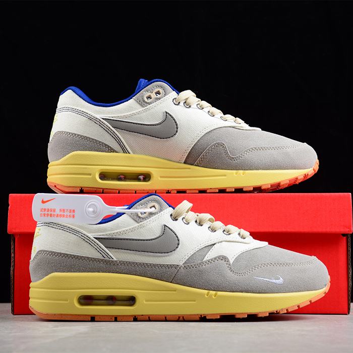 Air Max 1 Cactus Jack Running Shoes-White/Grey-2162415