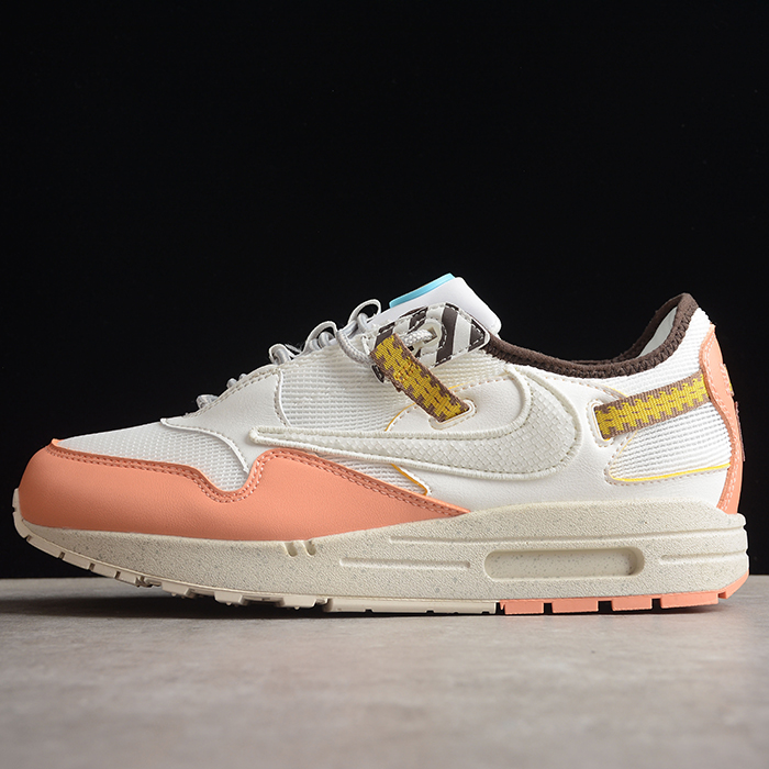 Air Max 1 Cactus Jack Running Shoes-White/Pink-3157707