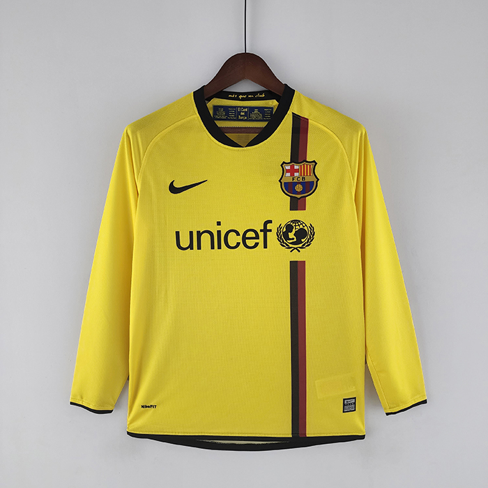 08/09 Retro Barcelona Away Jersey Long sleeve-4699780