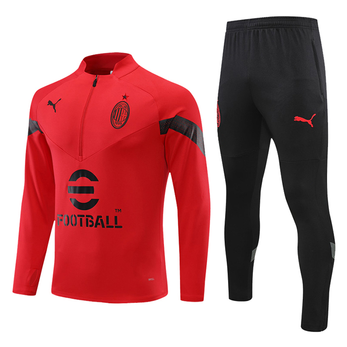 22/23 AC Milan Red Edition Classic Training Suit (Top + Pant)-6839978