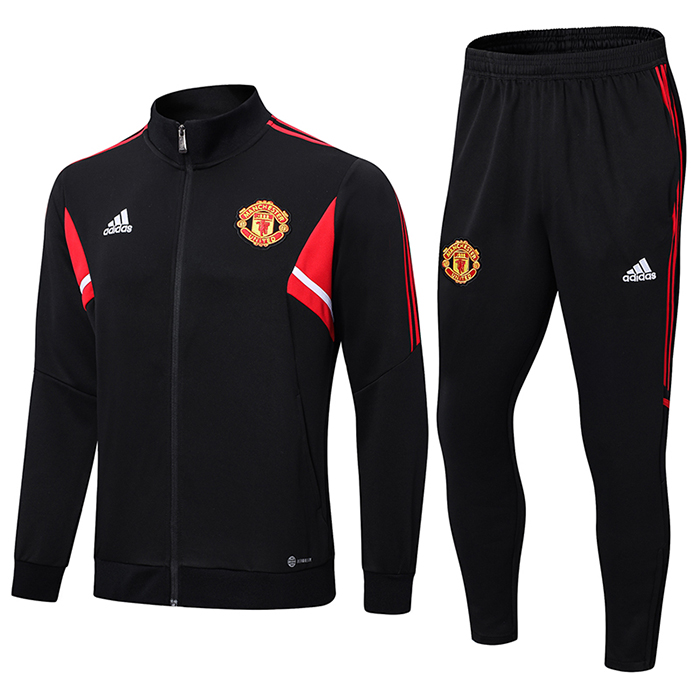 22/23 Manchester United M-U Black Edition Classic Training Suit (Top + Pant)-6162011