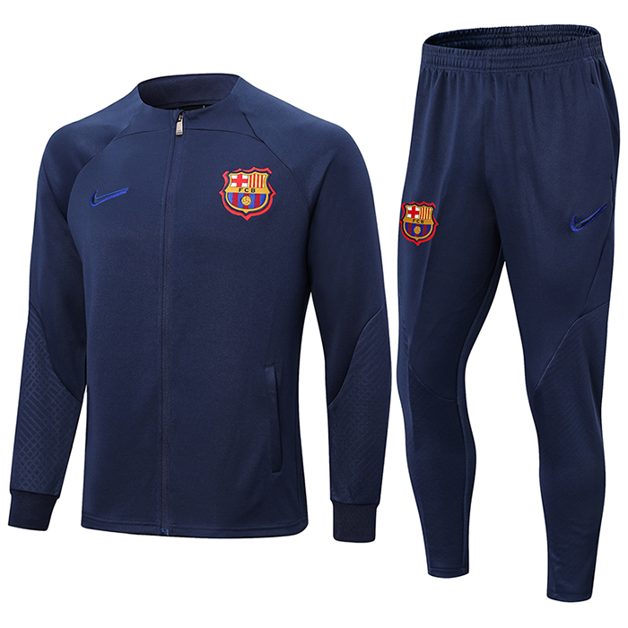 22/23 Barcelona Navy Blue Edition Classic Training Suit (Top + Pant)-281924