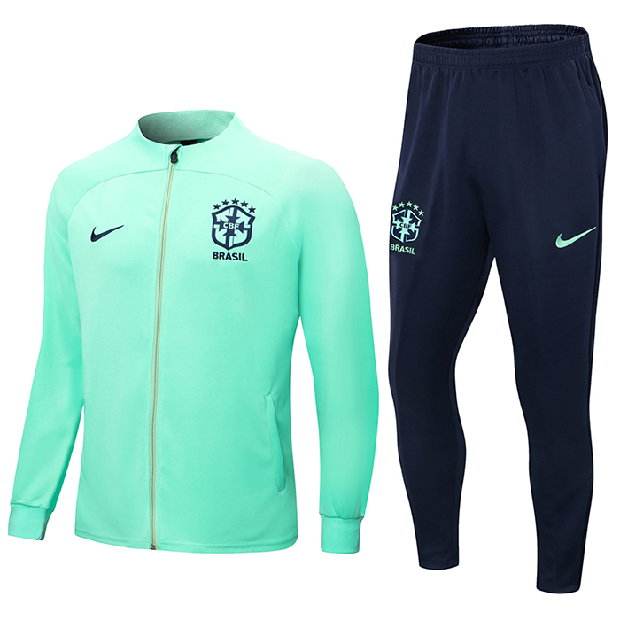 2022 Brazil Light Green Edition Classic Training Suit (Top + Pant)-670969