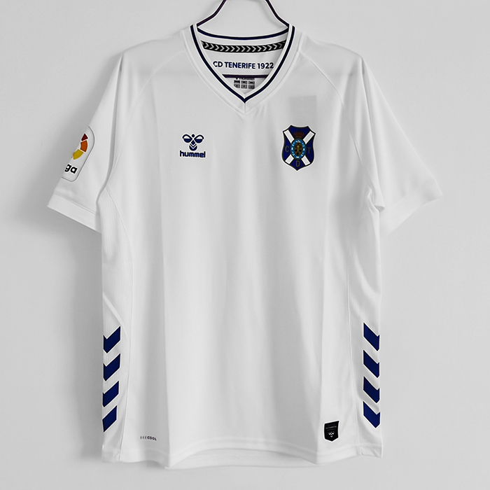 Retro 2020/21 Hummel Tenerife Home White Jersey Kit short sleeve-1536105