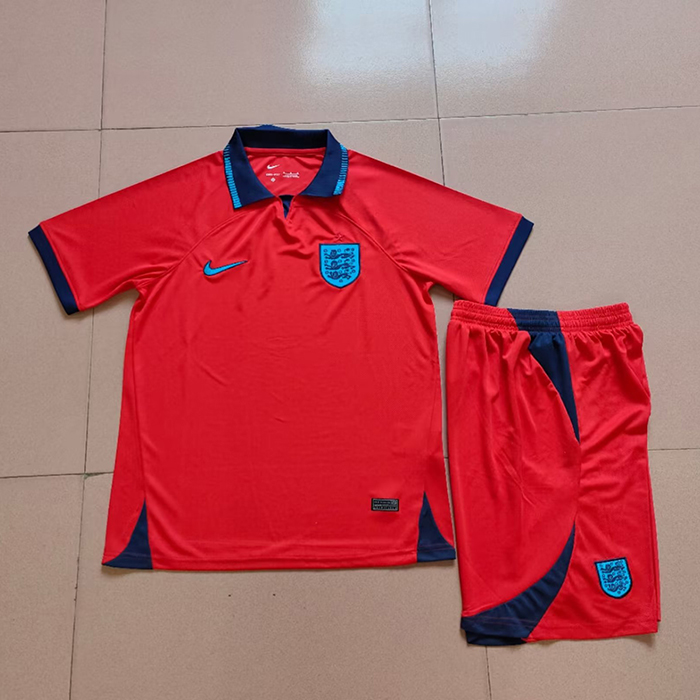 2022 World Cup England Away Red Jersey Kit short sleeve (Shirt + Short)-7198312