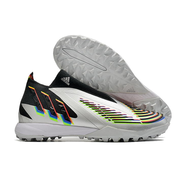 Predator Edge1 TF 22.1 Soccer Shoes-Silver/Black-9006874