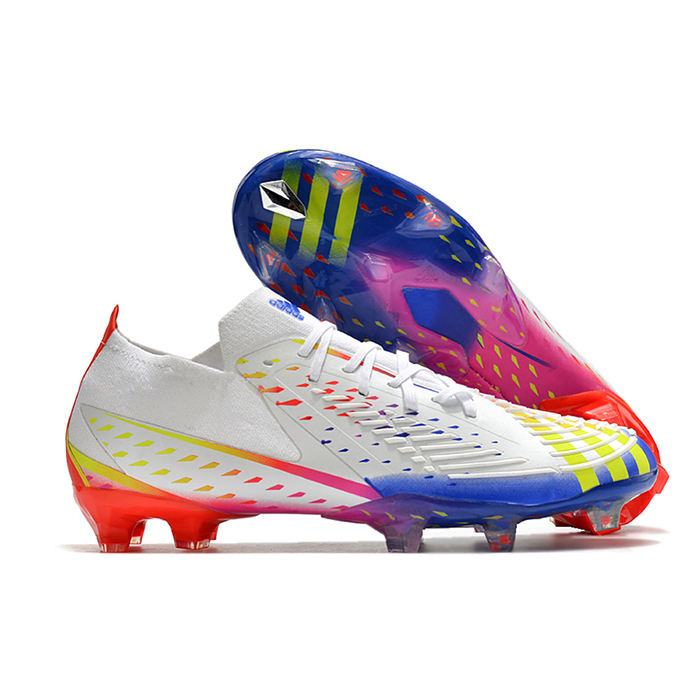 Predator FIFA World Cup Qatar 2022 Edge+ FG Soccer Shoes-White/Blue-1418036