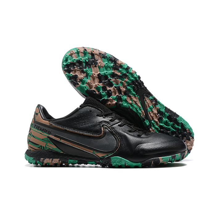Streetgato Soccer Shoes-Black/Green-6261817