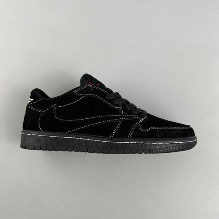 Travis Scott x Air Jordan 1 Black Phantom Running Shoes-3922184
