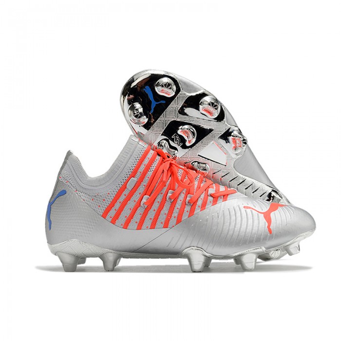 Neymar Future Z 1.3 Teazer FG Soccer Shoes-Silver/Blue-6428359