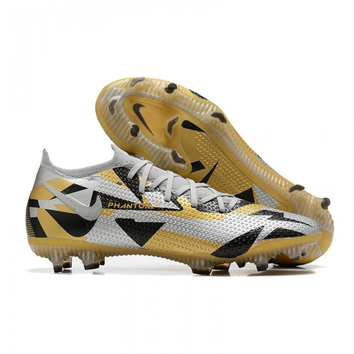 Phantom GT2 Elite FG Soccer Shoes-Grey/Gold-9103343