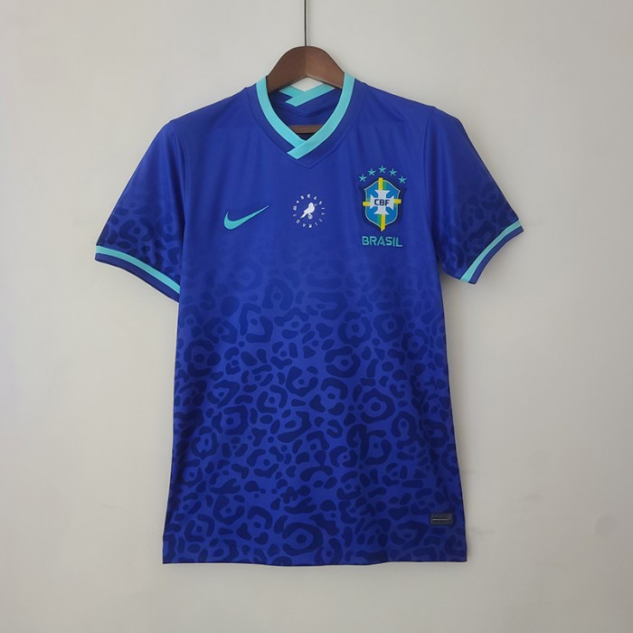 2022 Brazil Special Edition Blue Jersey Kit short sleeve-4619506