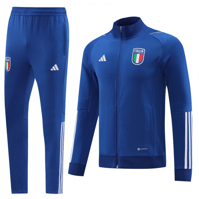 2022 Italy Navy Blue Edition Classic Training Suit (Top + Pant)-566490