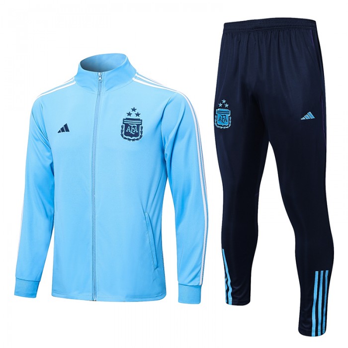 2022 Argentina 3-Star Sky Blue Edition Classic Training Suit (Top + Pant)-2978430