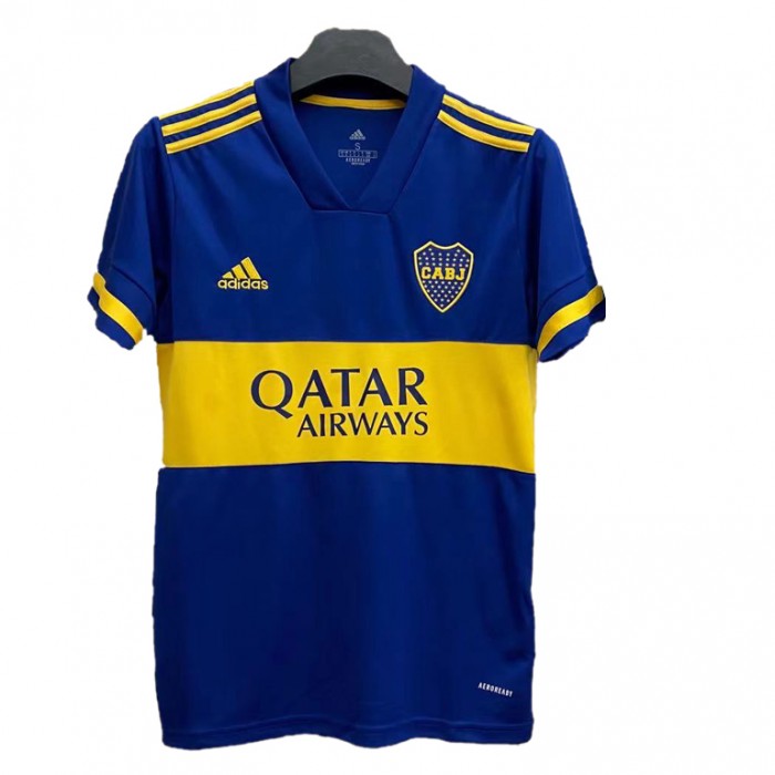 20/21 Retro Boca Juniors Home Blue Yellow Jersey Kit short sleeve-7723305