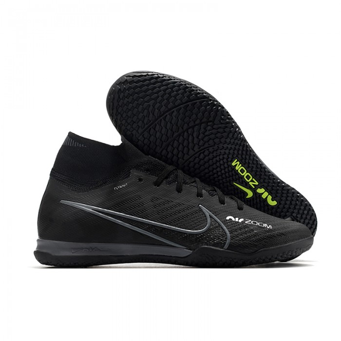 Vapor 15 Academy IC High Soccer Shoes-All Black-3554624