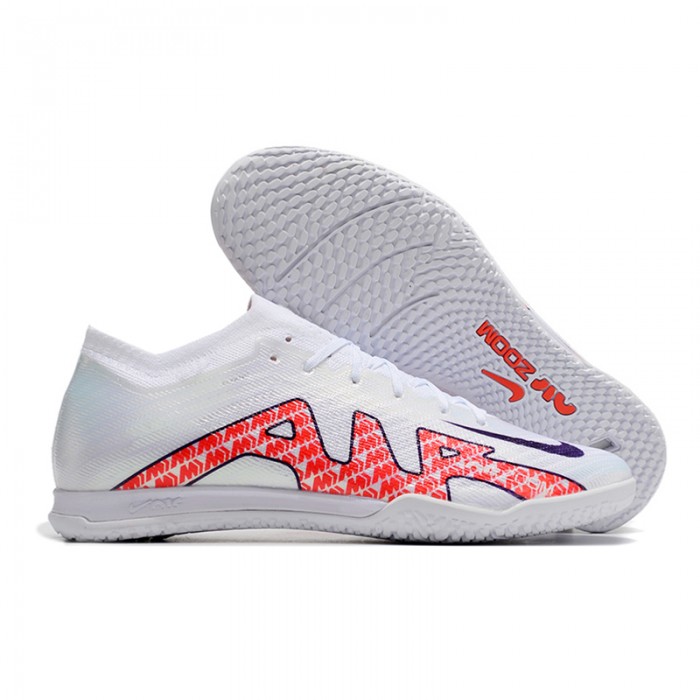 Air Zoom Mercurial Vapor XV Elite IC Soccer Shoes-White/Red-5043714