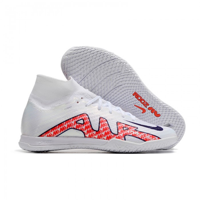 Vapor 15 Academy IC HIGH Soccer Shoes-White/Red-5061048