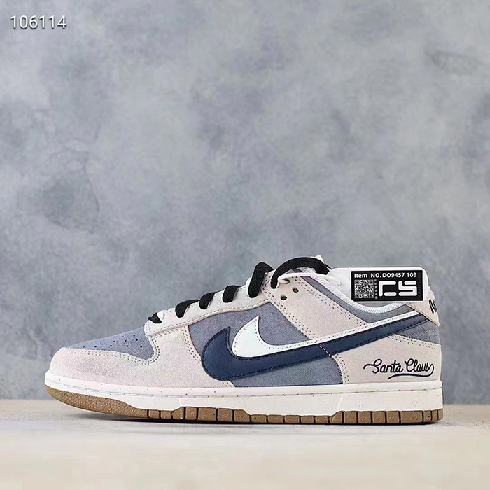 SB Dunk Low CS Running Shoes-Gray/Navy Blue-448914