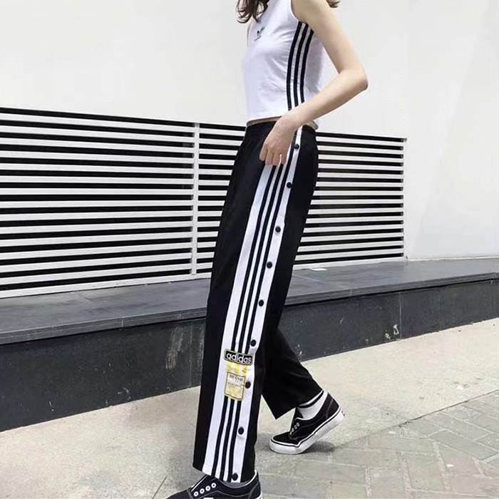 Fashion Casual Long Pants-Black/White-290922